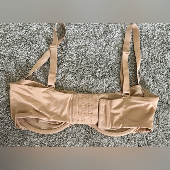 SKIMS UNLINED BALCONETTE BRA-Ochre-36D - Picture 5 of 11